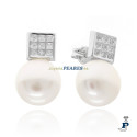 Pendientes fabricados en Oro Blanco de 1ª Ley. - 158.316946-7P
