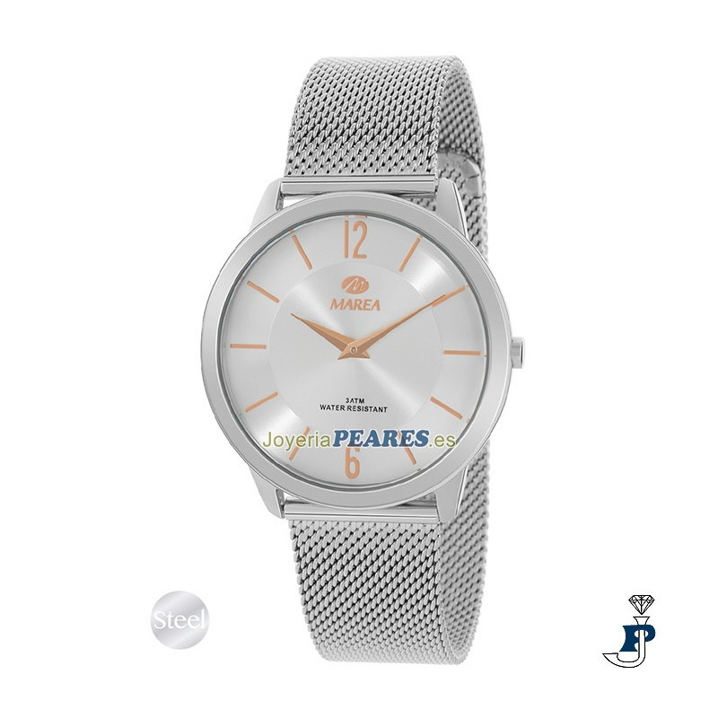 Reloj MAREA malla milanesa. - B36179/1