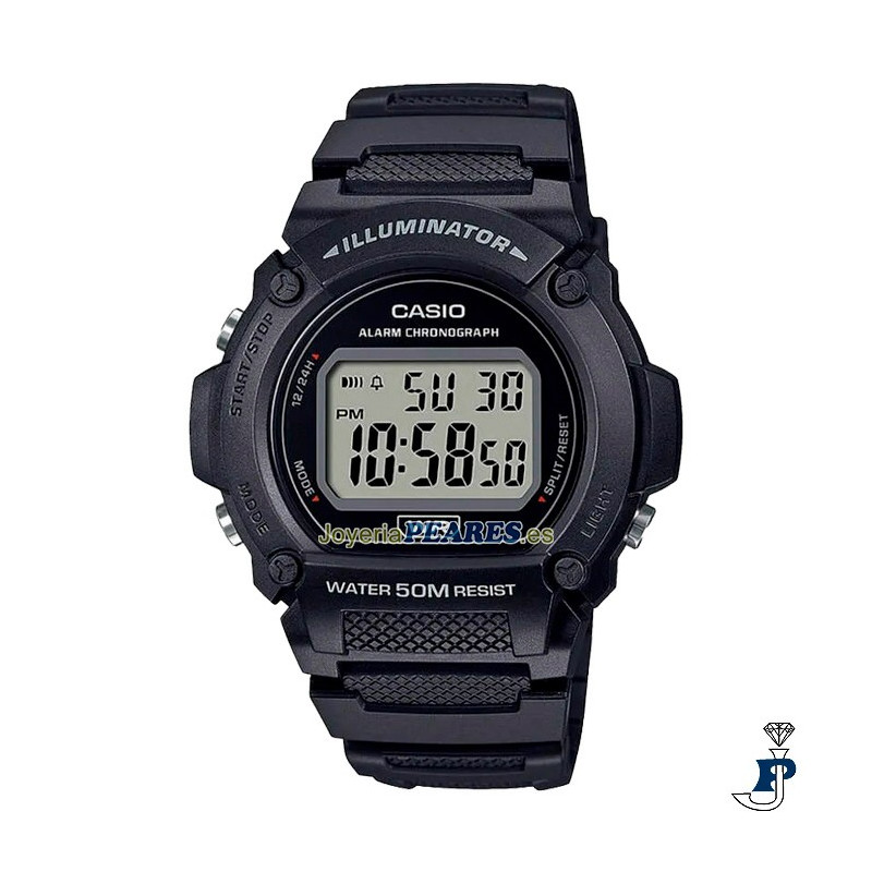 Reloj Casio digital. - W-219H-1A