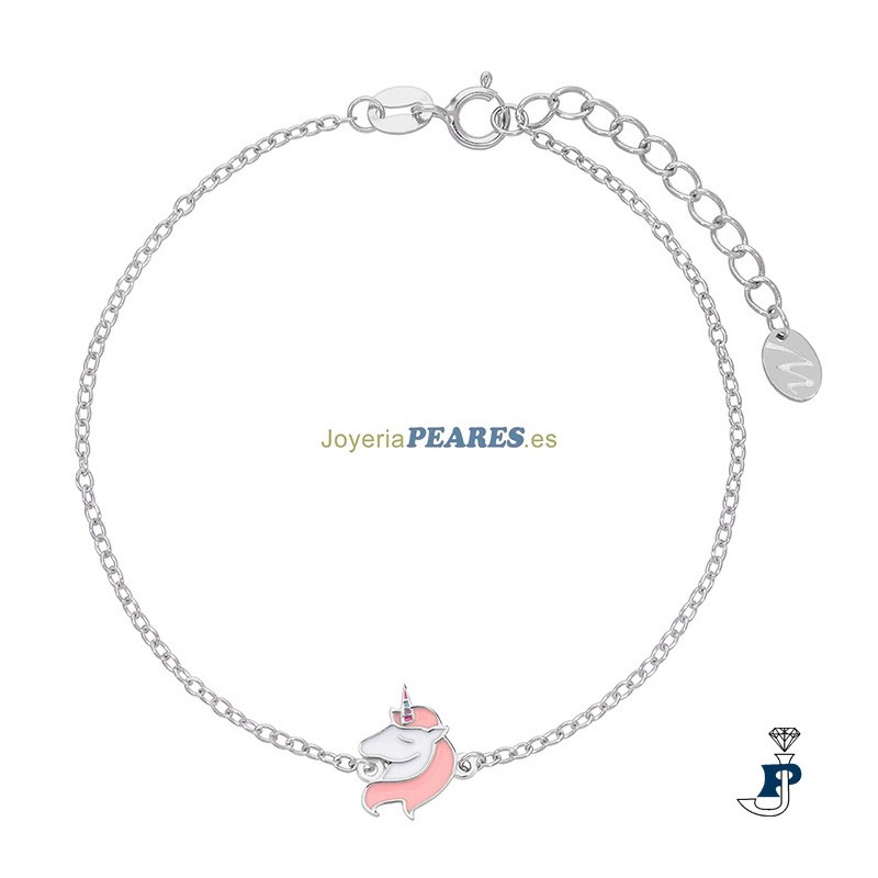 Pulsera unicornio de MAREA fabricada en Plata de 1ª Ley. - D02403/AH