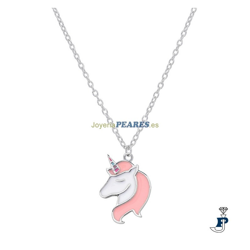 Collar con unicornio de MAREA fabricada en Plata de 1ªLey. - D02407/AH