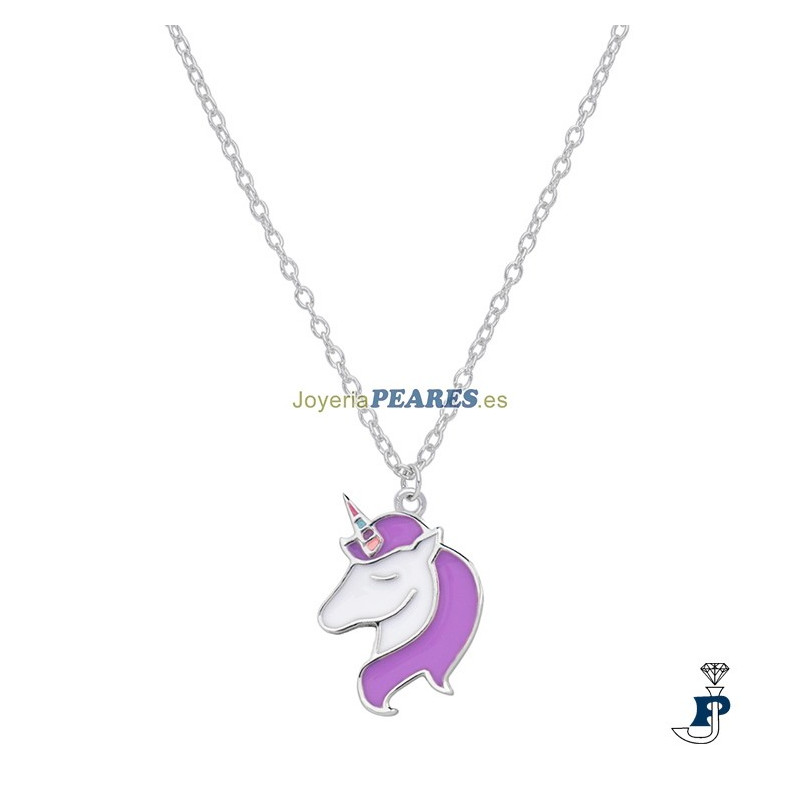 Collar con unicornio, de Marea fabricado en Plata de 1ª Ley. - D02407/AI