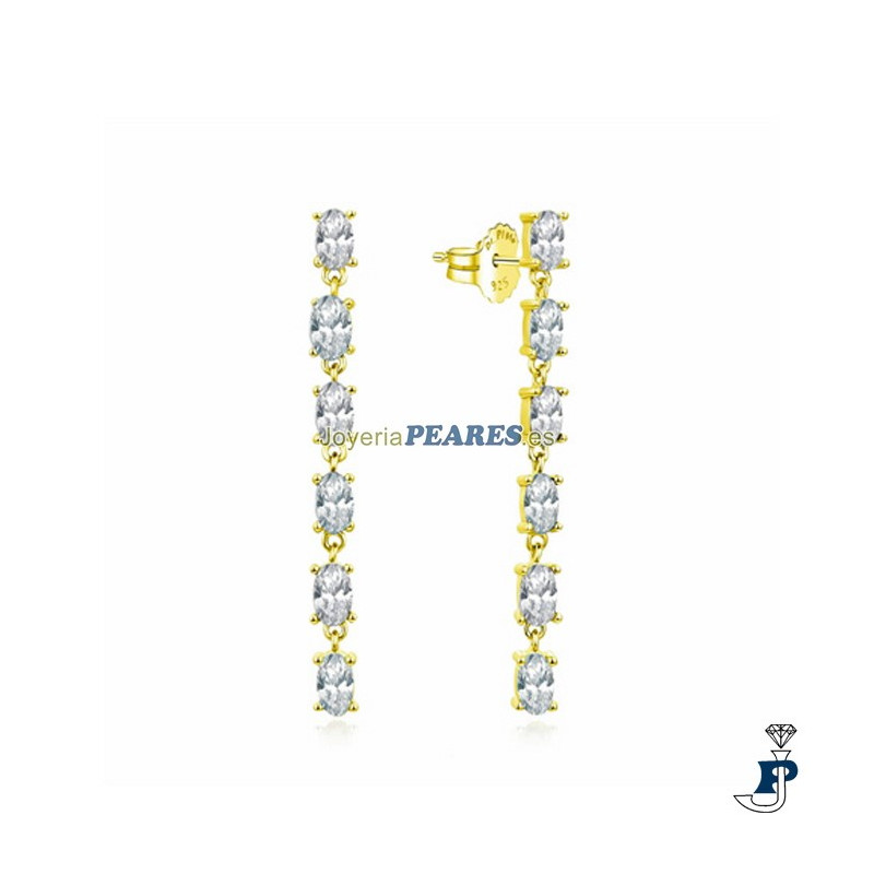Pendientes de Di.Plata fabricados en Plata de 1ª Ley con baño de Oro. - 150.2024212/Y