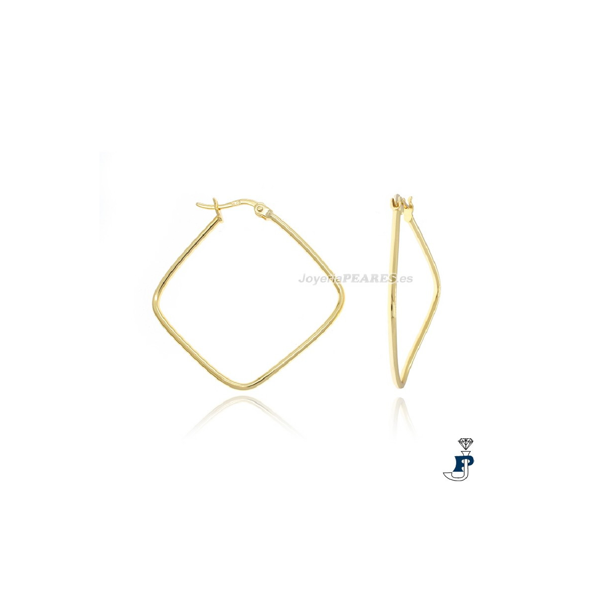 Pendientes de Di.Plata fabricados en Plata de 1ª Ley con baño de Oro. - 150.2140183/30