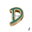 Abalorio para montar en pulsera personalizable de VICEROY fabricada en acero IP dorado. - 1487M01012D