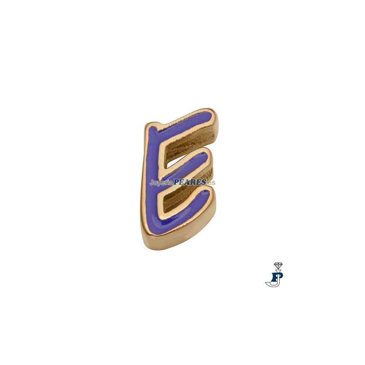 Abalorio para montar en pulsera personalizable de VICEROY fabricada en acero IP dorado. - 1487M01012E