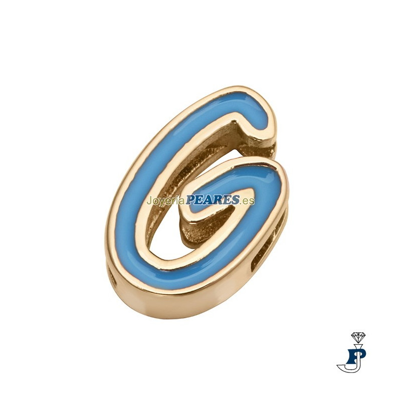 Ablorio para montar en pulsera personalizable de VICEROY fabricada en Acero IP dorado. - 1487M01012G