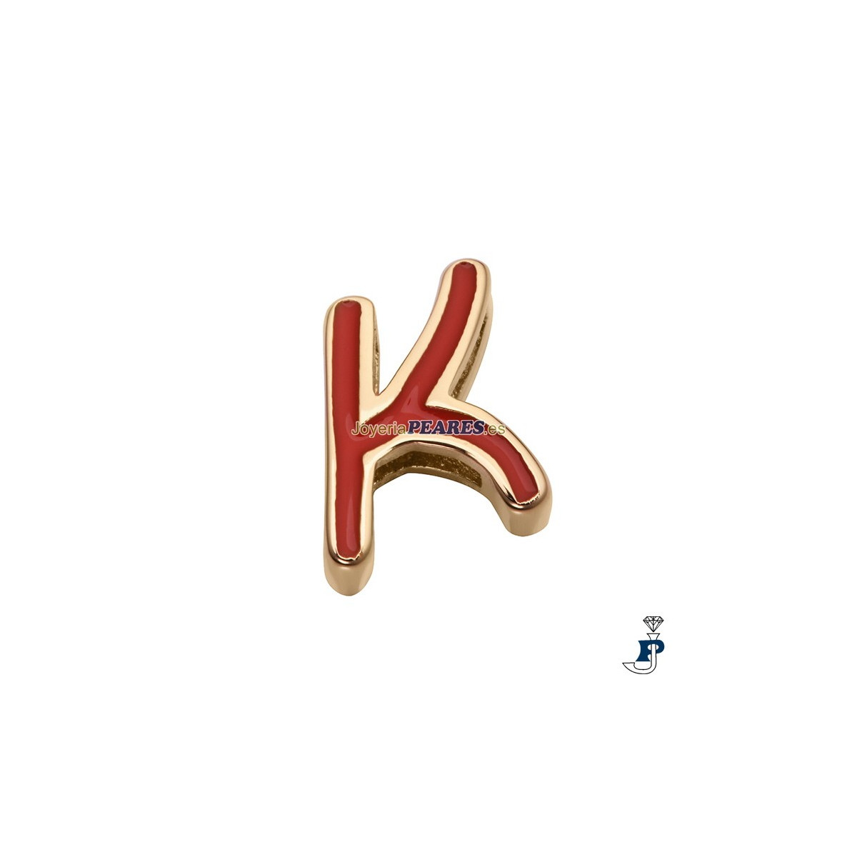 Abalorio para montar en pulsera personalizable de VICEROY fabricada en acero IP dorado. - 1487M01012K
