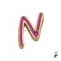 Abalorio para montar en pulsera personalizable de VICEROY fabricada en acero IP dorado. - 1487M01012N