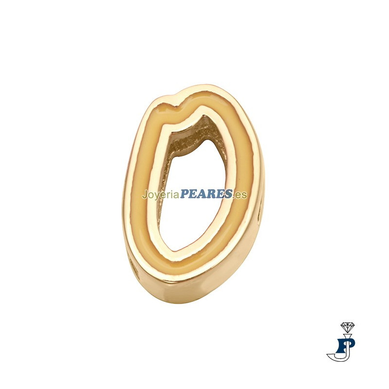 Abalorio para montar en pulsera personalizable de VICEROY fabricada en acero IP dorado - 1487M01012O
