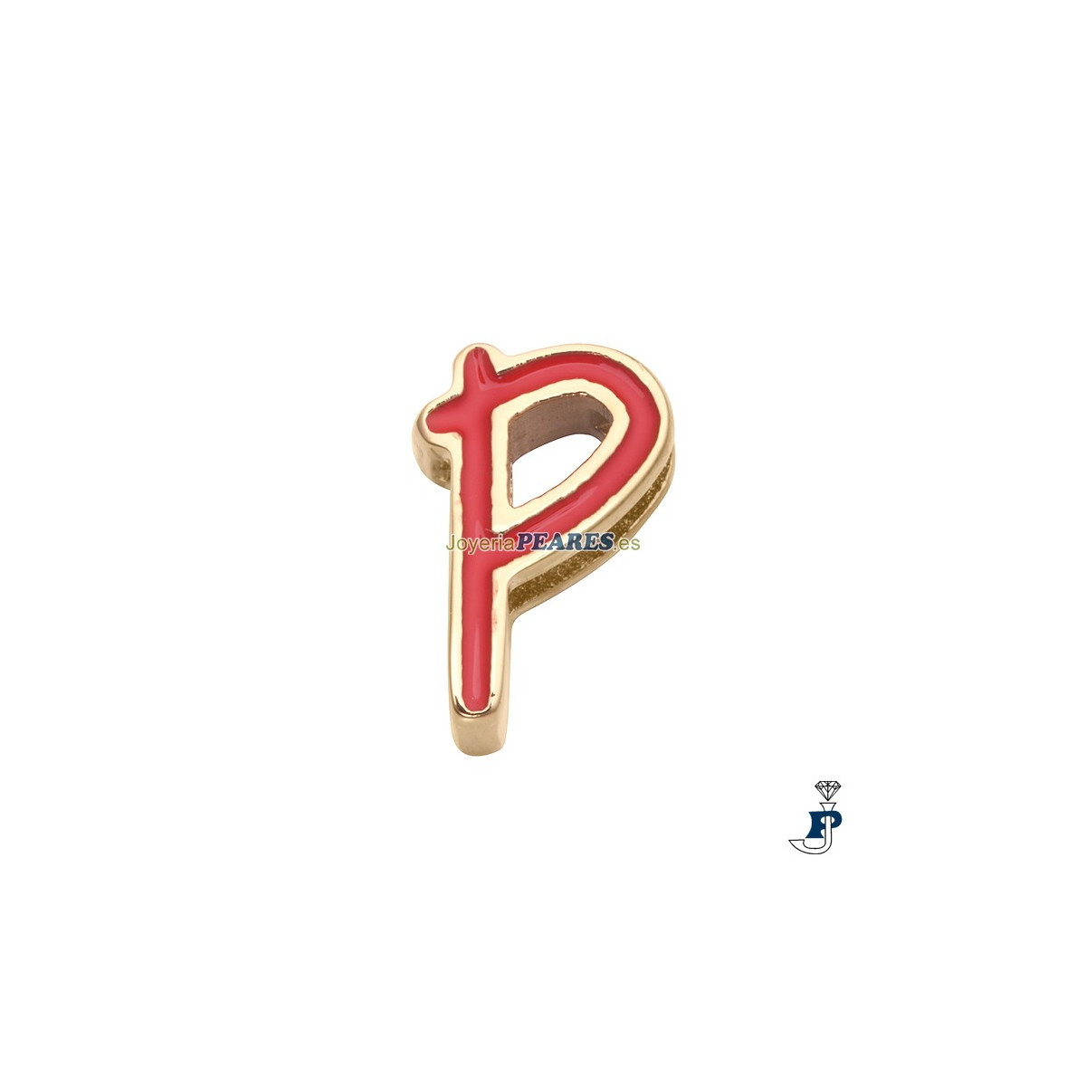 Abalorio para montar en pulsera personalizable de VICEROY fabricado en acero IP dorado. - 1487M01012P