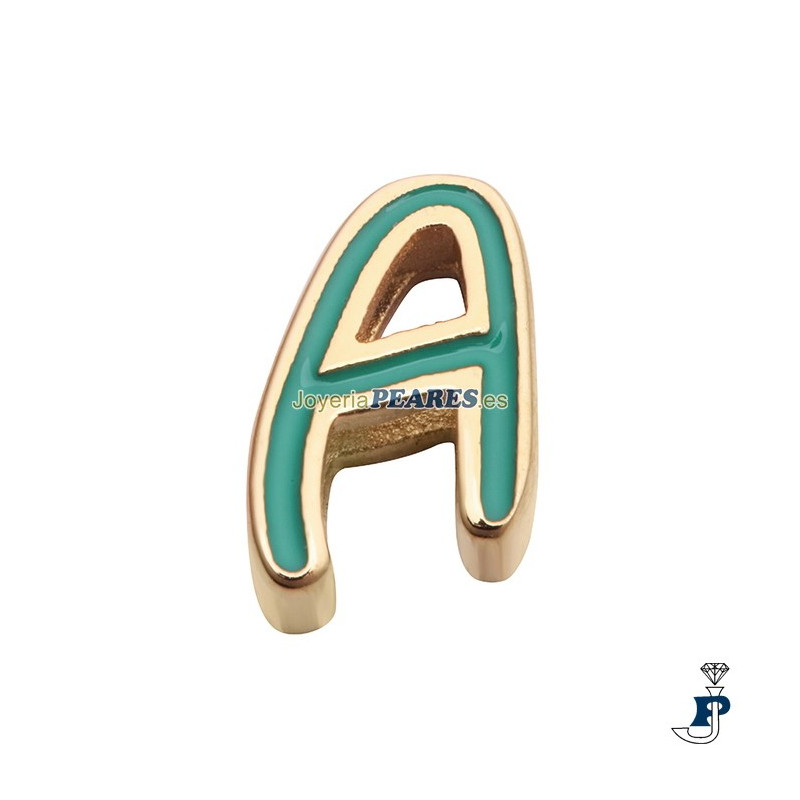 Abalorio para montar en pulsera para personalizable de VICEROY fabricada en Acero IP dorado. - 1487M01012A