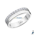 Doble alianza de LOTUS SILVER fabricada en Plata de 1ª Ley. - LP3446-3/118