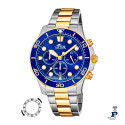 Reloj LOTUS cronómetro en acero bicolor para hombre. - 18757/1