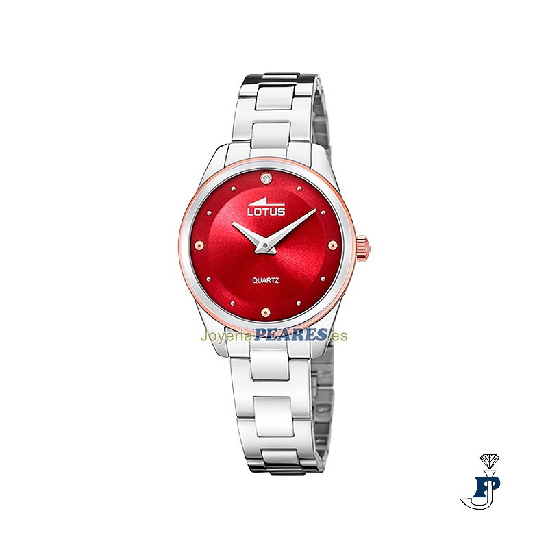 Reloj Lotus acero para mujer bicolor. - 18795/6