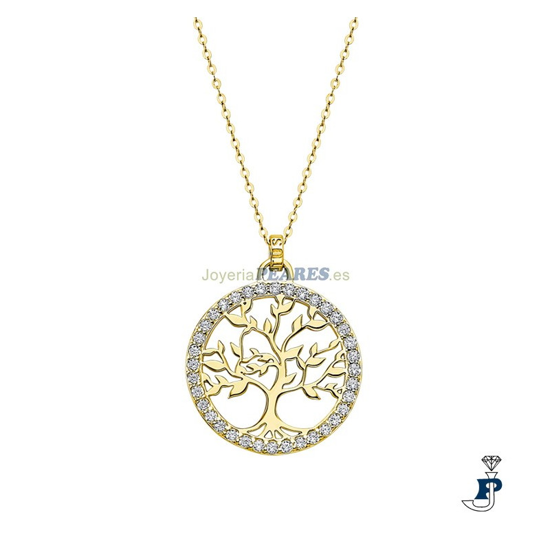 Colgante Plata 1ª Ley Chapado(925 mls) de LOTUS SILVER. - LP1746-1/2