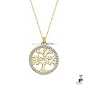 Colgante Plata 1ª Ley Chapado(925 mls) de LOTUS SILVER. - LP1746-1/2