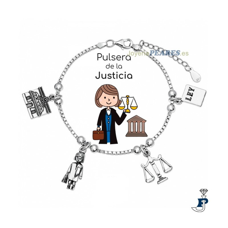 Pulsera de la Justicia en Plata de Ley (925 mls). - 162.9104177