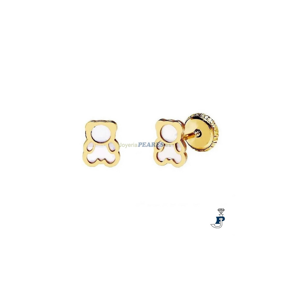 Pendientes para niña o bebé fabricados en Oro de 1ª Ley - 168.M-602912A