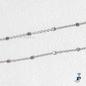 Cadena en Oro Blanco de 1ª Ley con cuadraditos. - 153.141158-B