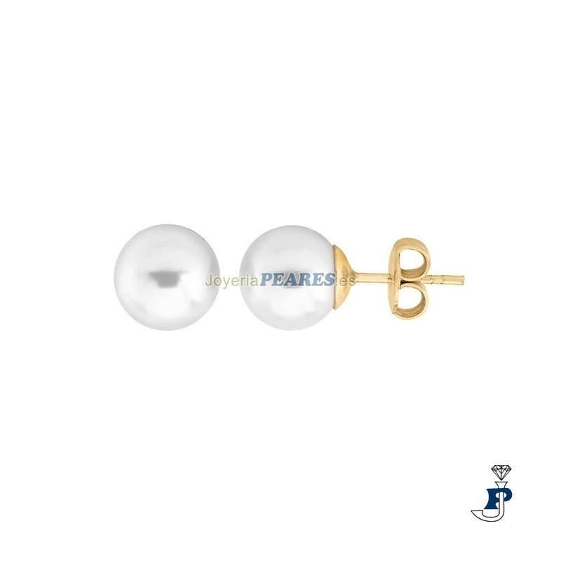 Pendientes Oro de 1ª Ley y perla cultivada. - 122.27283