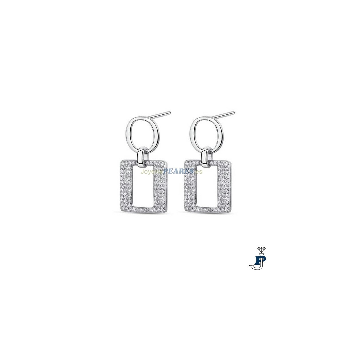 Pendientes de PROMOJOYA en plata de 1ª Ley (925 mls). - 162.9116320