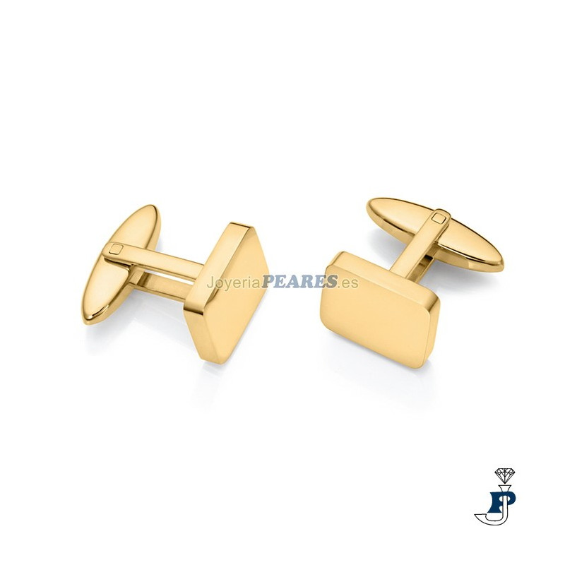 Gemelos de VICEROY en acero con baño de Oro.. - 14020G01012