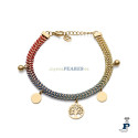 Pulsera  de VICEROY fabricada en acero con baño de Oro. - 14036P01012