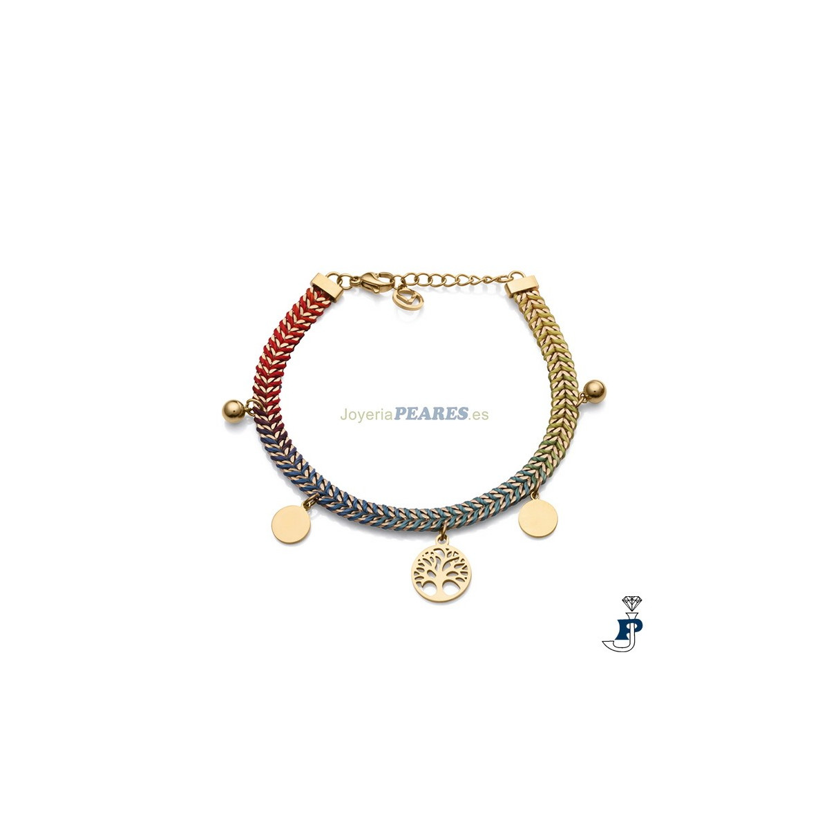 Pulsera  de VICEROY fabricada en acero con baño de Oro. - 14036P01012
