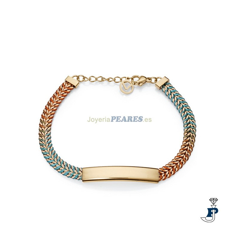 Pulsera de VICEROY fabricada en acero con baño de Oro. - 14037P01019