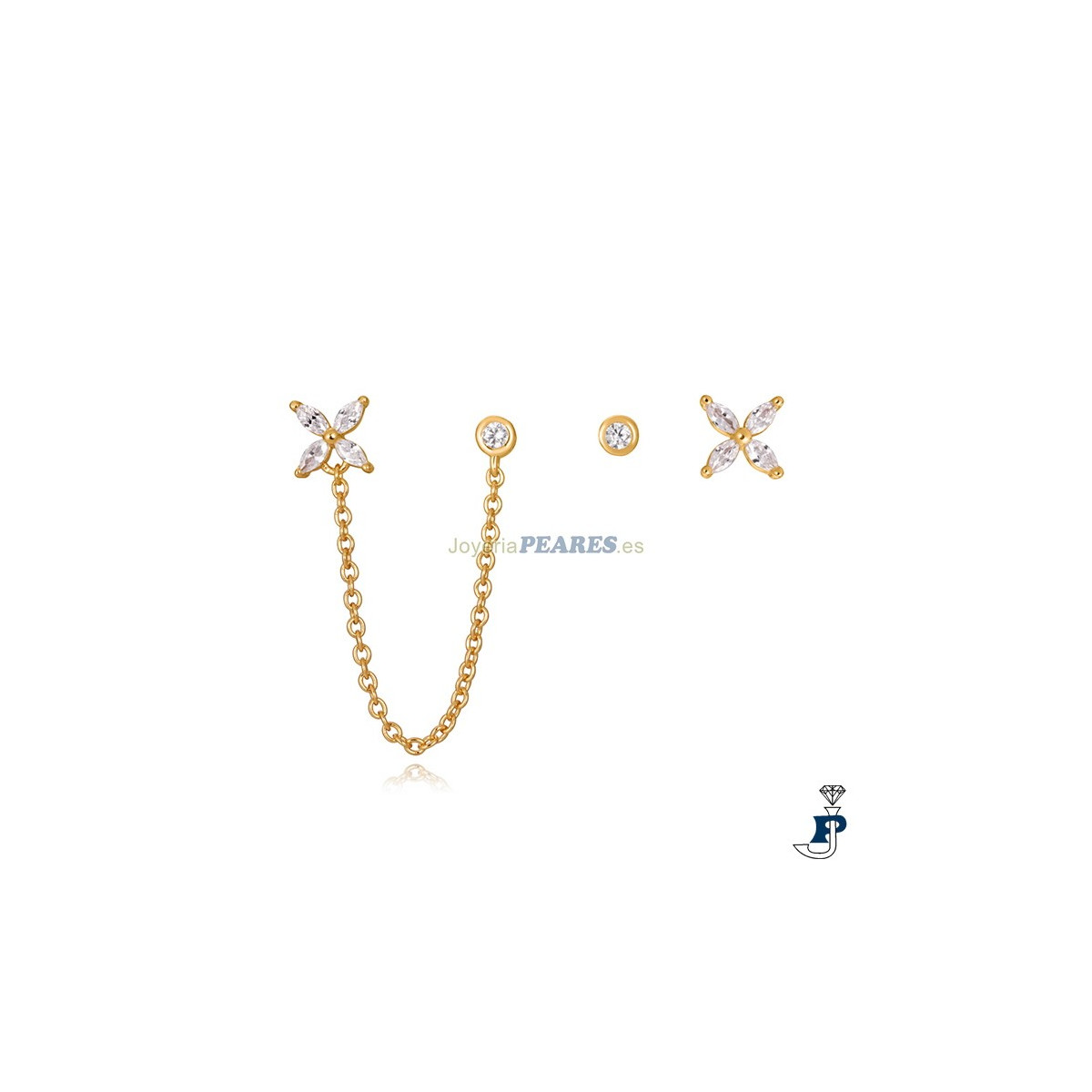 Pendientes de VICEROY fabricados en Plata  de 1ª Ley con baño de Oro. - 9112E100-30