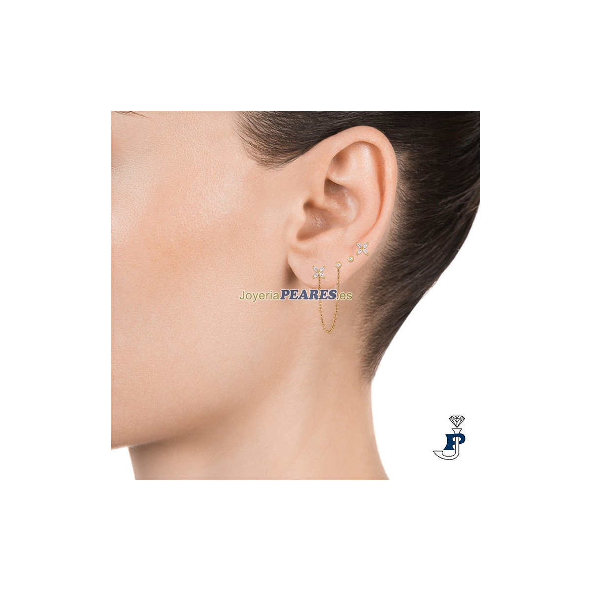 Pendientes de VICEROY fabricados en Plata  de 1ª Ley con baño de Oro. - 9112E100-30