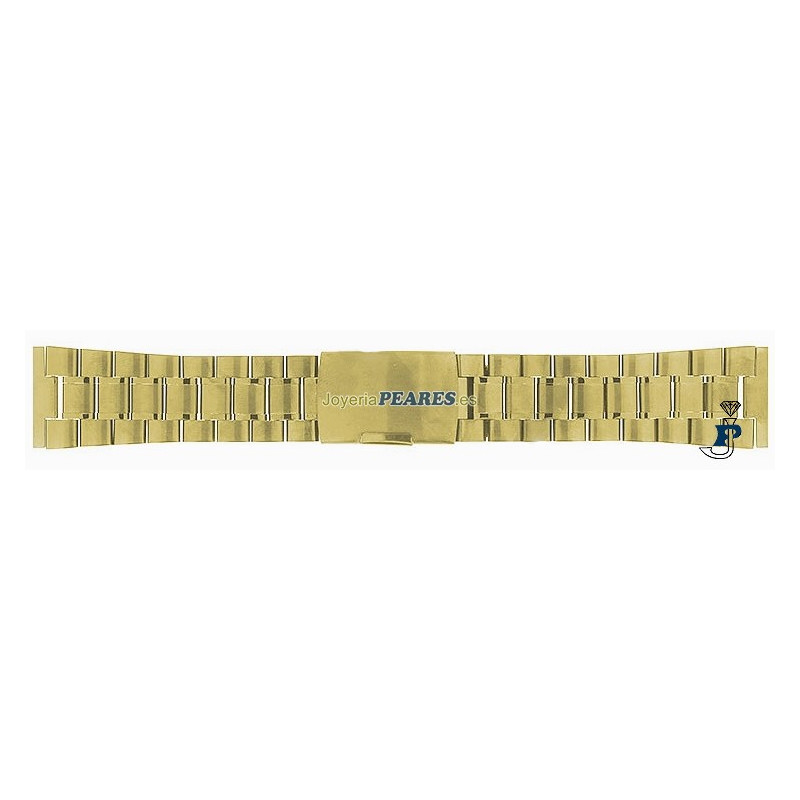 Correa para reloj de acero dorado. - A-247/22