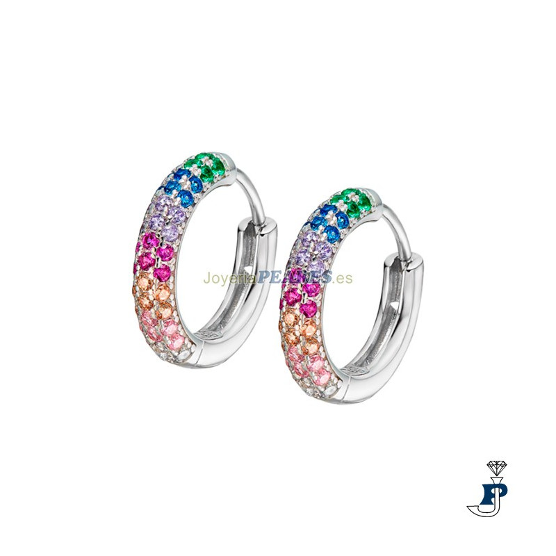Pendientes fabricados en Plata 1ª Ley de LOTUS SILVER. - LP3484-4/1