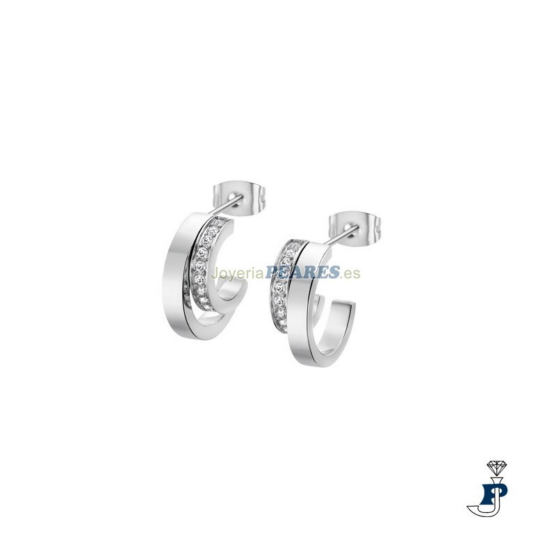 Pendientes de LOTUS STYLE en acero para mujer. - LS2322/4/1