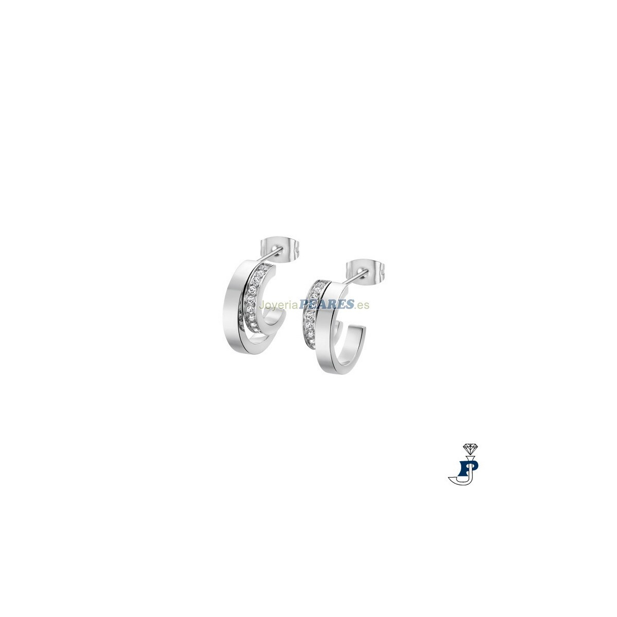 Pendientes de LOTUS STYLE en acero para mujer. - LS2322/4/1