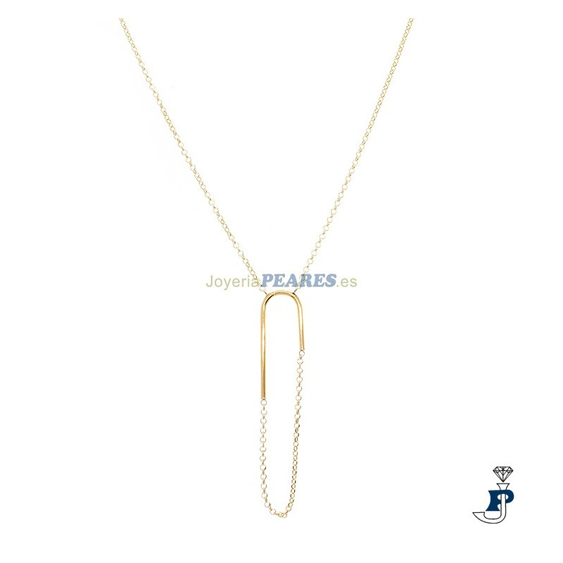 Gargantilla fabricada en Plata de 1ª Ley con baño de Oro. - 8.G-5252
