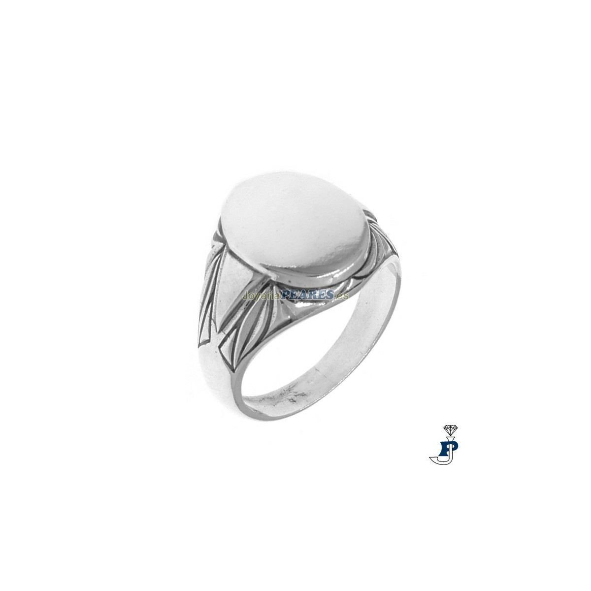 Sello Oval en Plata 1ºLey (925mls) - 8.S-6658
