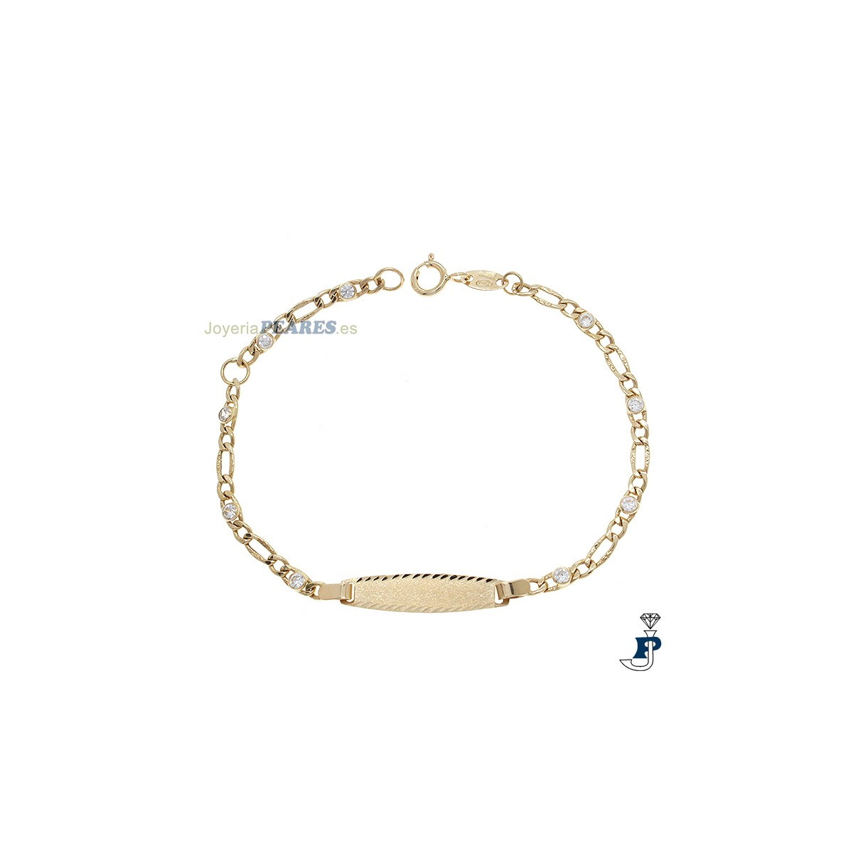 Pulsera para bebé fabricada en Oro de 1ª Ley. - 154.N342/Z