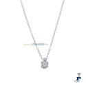 Cadena en Oro Blanco de 1º Ley con diamante. - 103.44/006