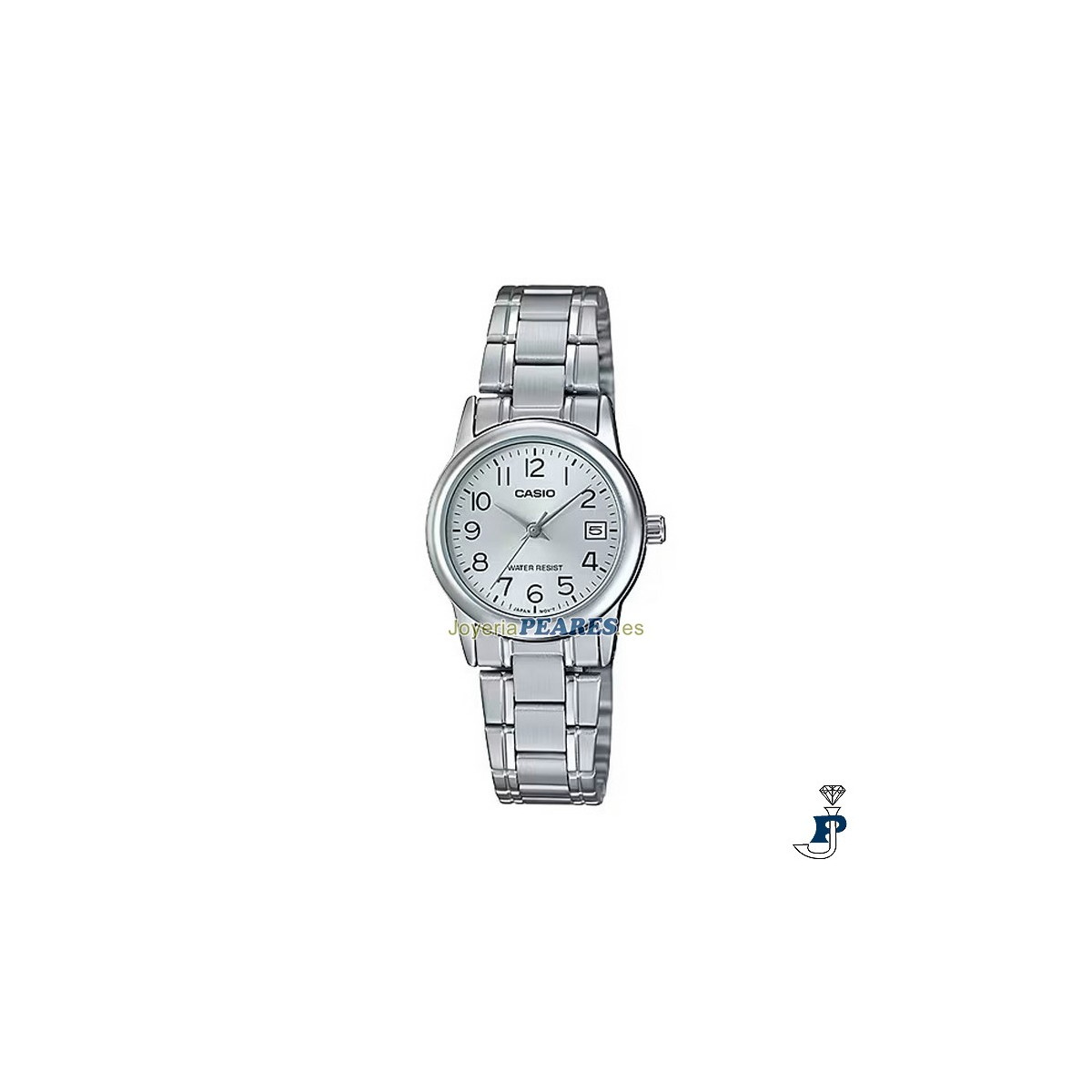 Reloj Casio analógico con calendario. - LTP-V002D7B