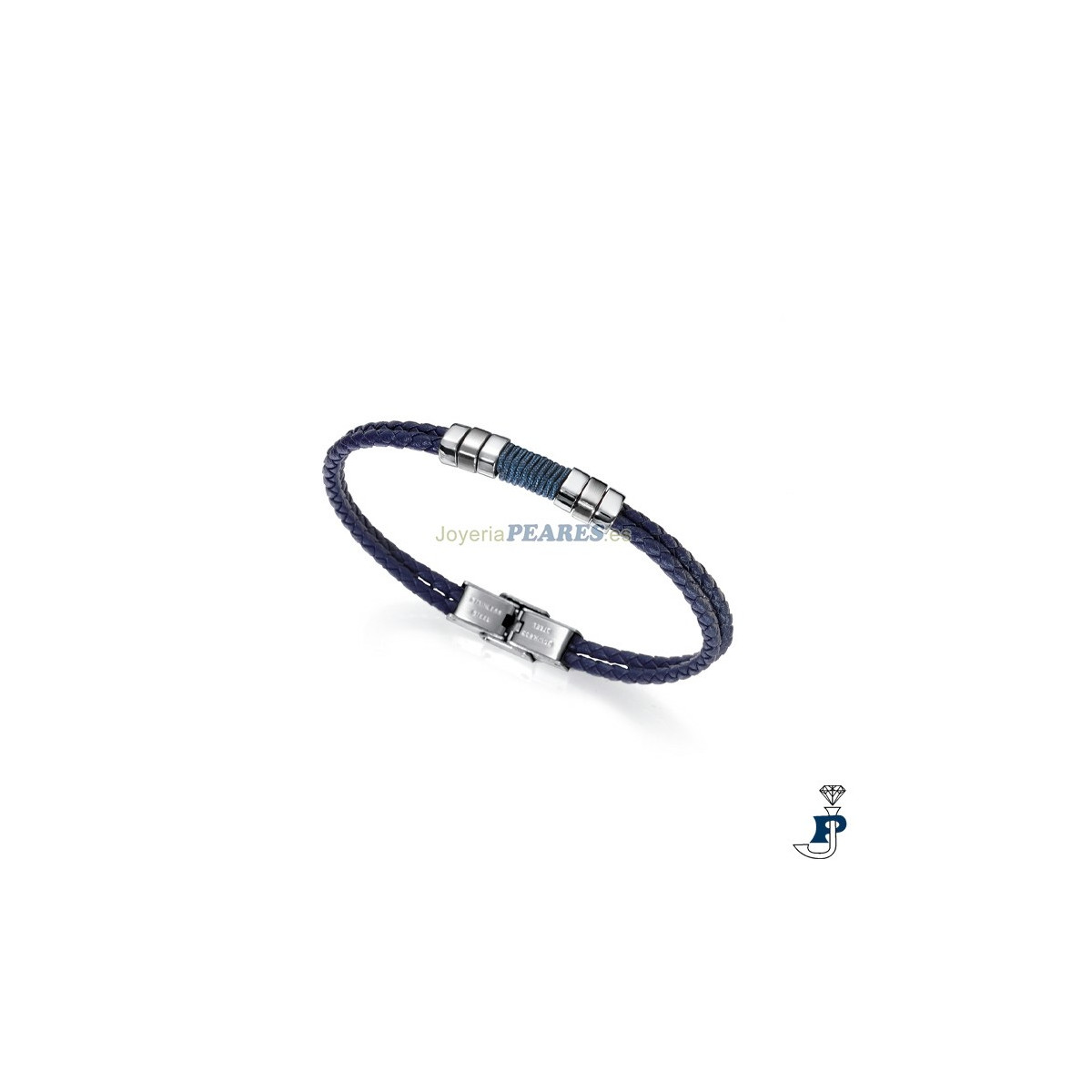 Pulsera de VICEROY en acero y piel para hombre. - 6456P01013