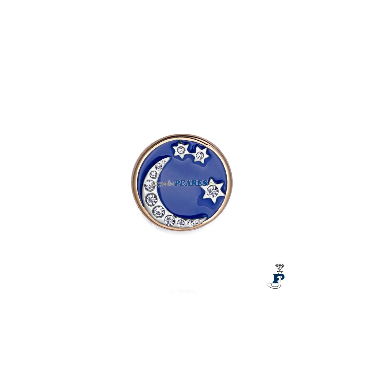 Abalorio para montar en pulsera personalizable de VICEROY fabricado en acero con un baño de Oro. - 14103M01012