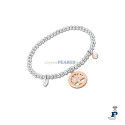 Pulsera elástica en acero de LOTUS STYLE colgante Ip rosa - LS2171/2/4
