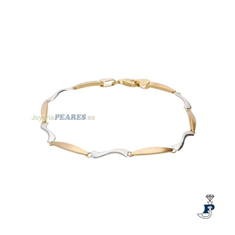 Pulsera Bicolor en Oro de 1ª Ley. - 168.1083113AB