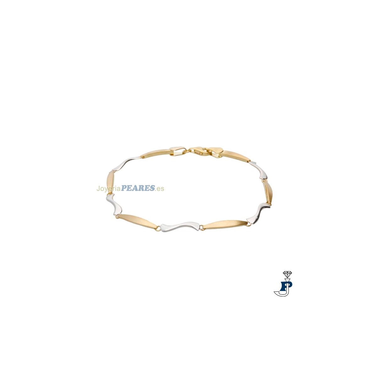 Pulsera Bicolor en Oro de 1ª Ley. - 168.1083113AB