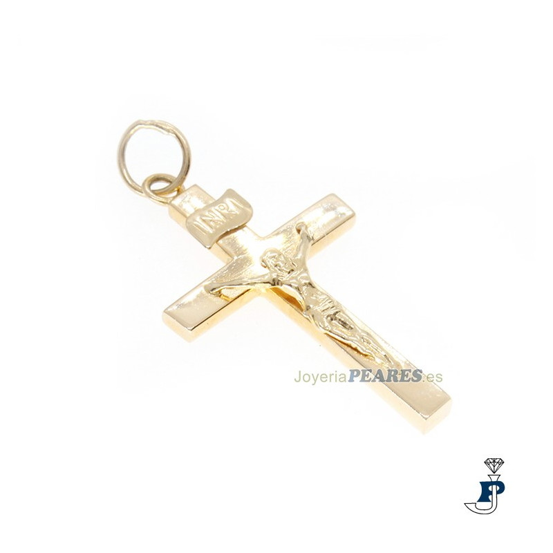 Cruz con Cristo en Oro de 1ª Ley. - 122.30497