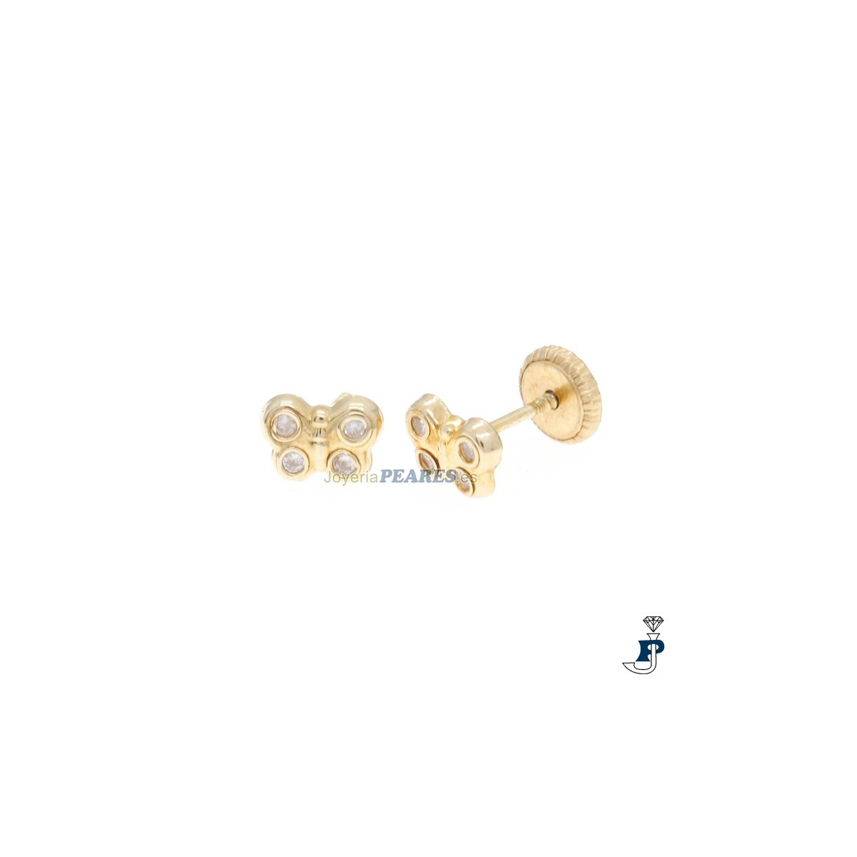 Pendientes para niña Oro de 1ª Ley (750 mls). - 164.B241/6224