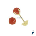 Pendientes en Oro 1ª Ley ideal para bebé. - 159.204512