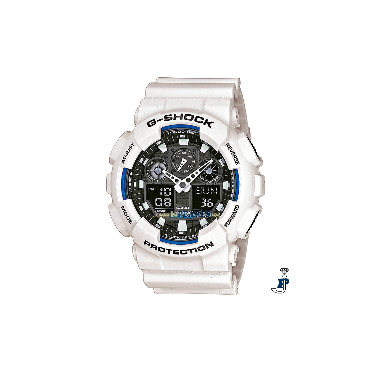 Reloj Casio analógico y digital, G-SHOCK. - GA-100B-7AER